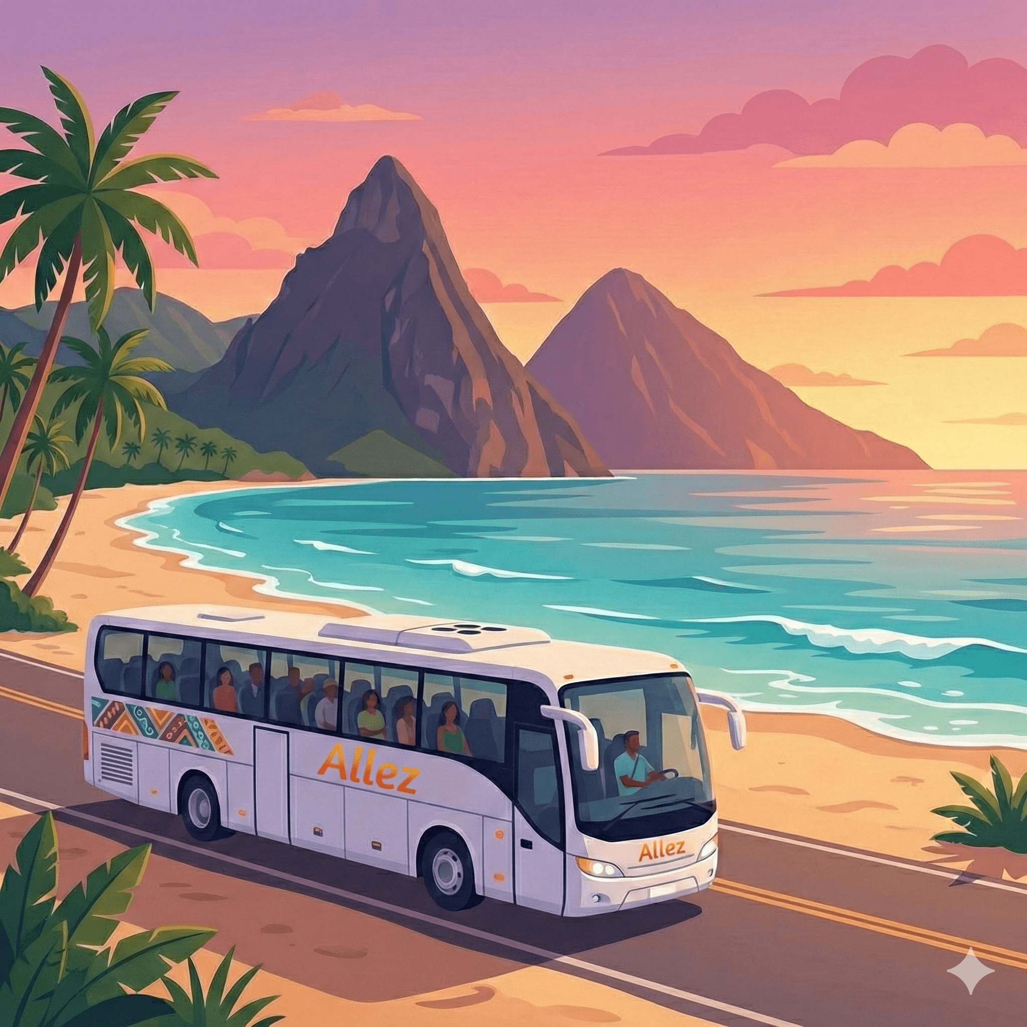 Bus or coaster rides